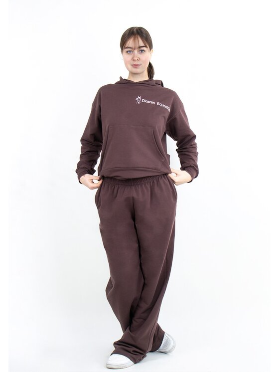 DKaren Sport DKaren Sport Bluza EQ001 Brązowy Classic Fit