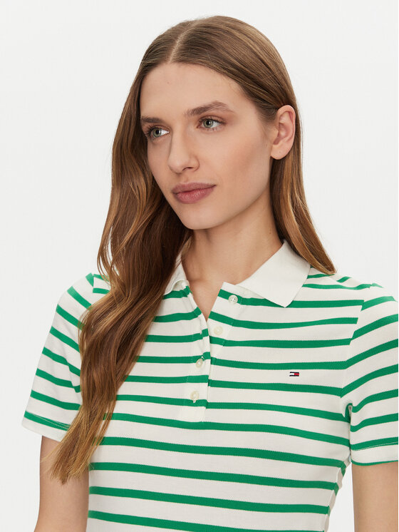 Tommy Hilfiger Tommy Hilfiger Polokošile 1985 WW0WW43225 Zelená Slim Fit