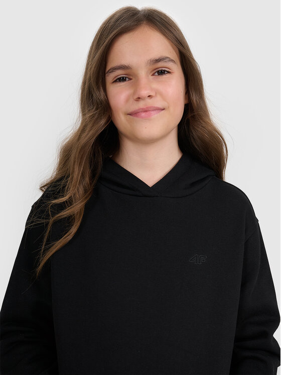 4F 4F Bluza BASIC+ Czarny Oversize