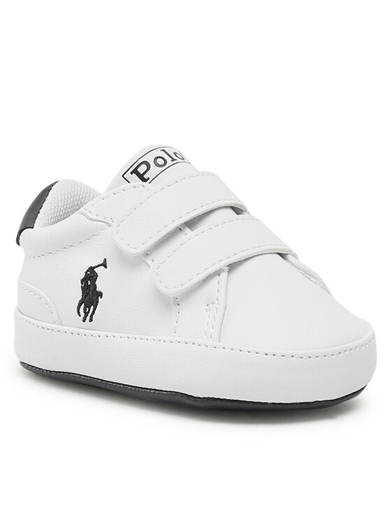 Sneakers Polo Ralph Lauren Heritage Court Ii Ez Layette RL100731 Alb