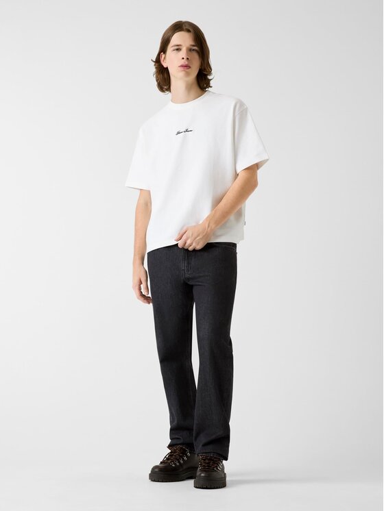 Guess Jeans Guess Jeans T-Shirt 180379 Bílá Classic Fit