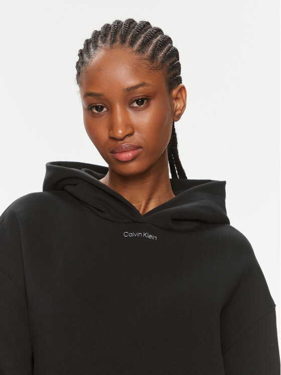 Calvin Klein Calvin Klein Mikina Metallic Micro Logo K20K206960 Čierna Relaxed Fit