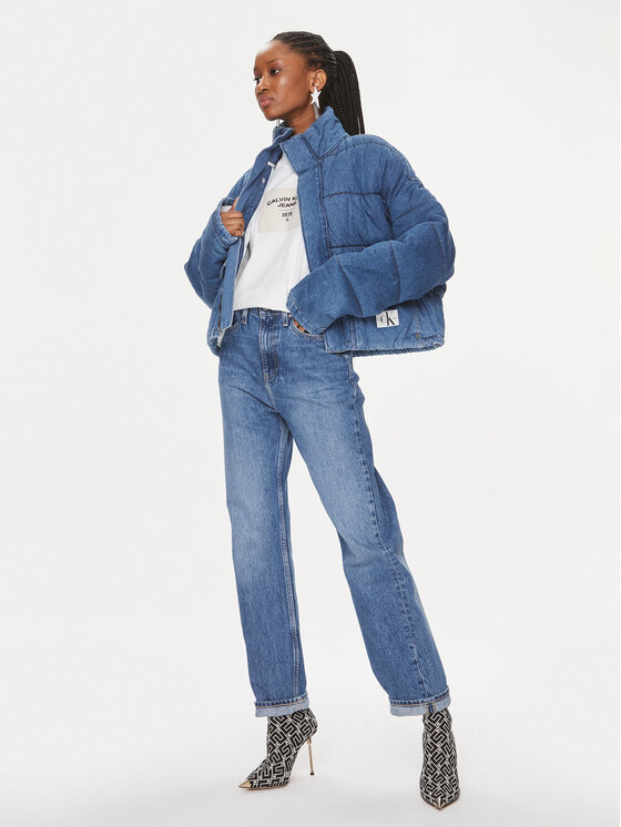 Calvin Klein Jeans Calvin Klein Jeans Džinsinė striukė J20J221256 Mėlyna Regular Fit