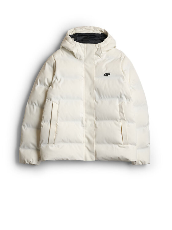 4F 4F Kurtka puchowa CITY JACKETS Beżowy Regular Fit