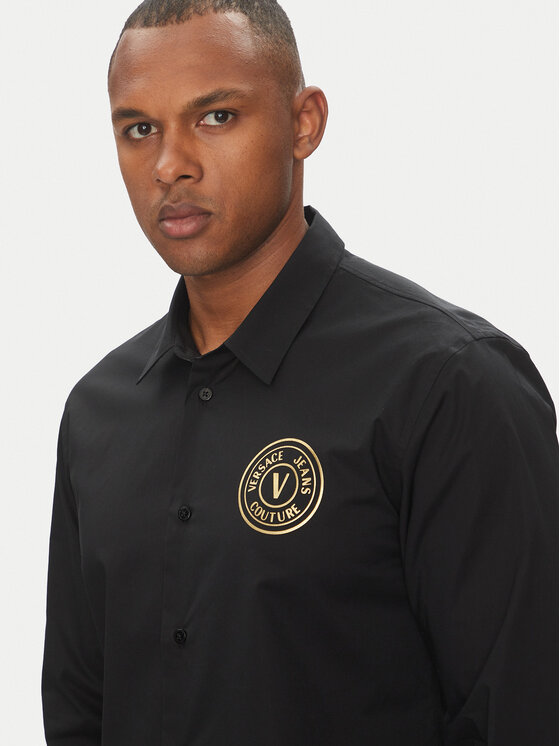 Versace Jeans Couture Versace Jeans Couture Πουκάμισο 78GALYS1 Μαύρο Slim Fit