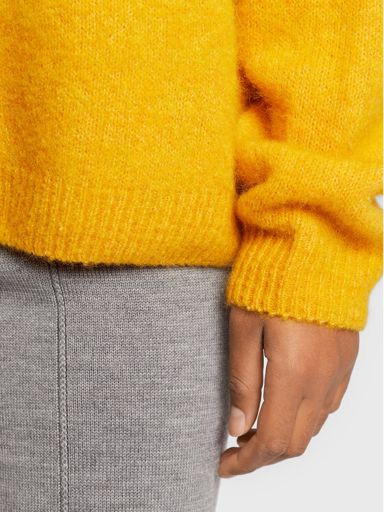 American Vintage Pull col roul East EAST18IH22 Jaune Relaxed