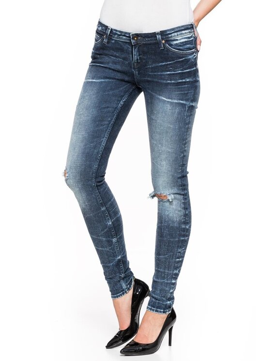 Lee Lee Jeansy TOXEY Niebieski Skinny Fit