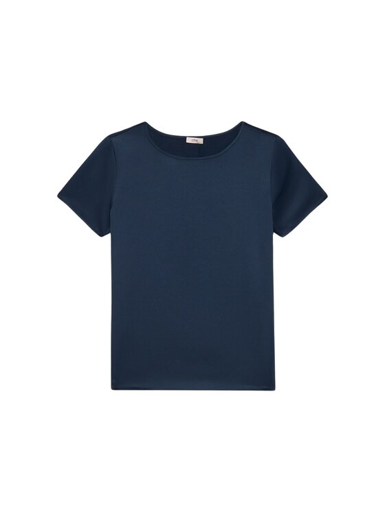 Oltre Oltre T-Shirt G384J004171N034 Niebieski Regular Fit