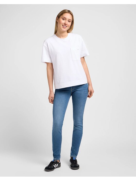 Lee Lee Jeansy FOREVERFIT Niebieski Skinny Fit
