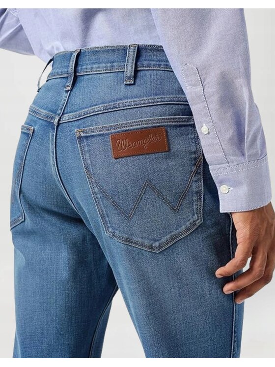 Wrangler Wrangler Jeansy Athletic Fit Niebieski Regular Fit