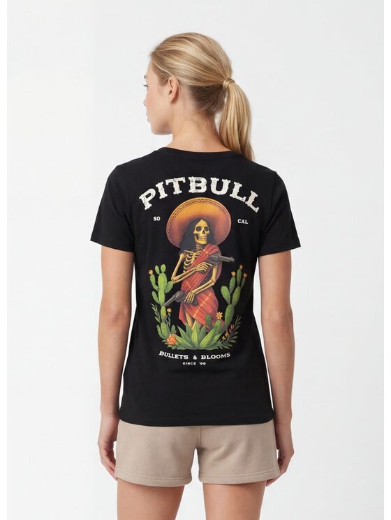 PITBULL PITBULL T-Shirt BULLETS & BLOOMS Czarny Regular Fit