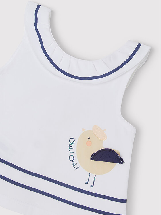 Vestito estivo 1219 Bianco Regular Fit