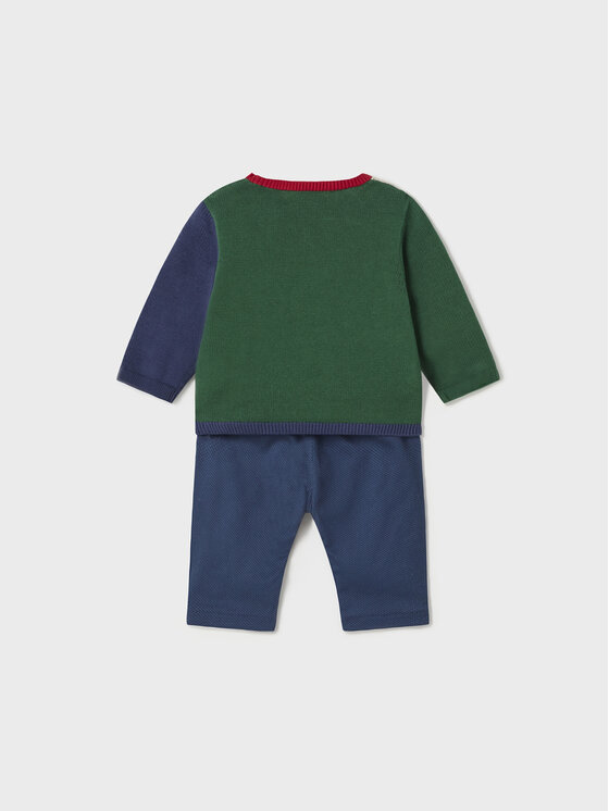 Mayoral Mayoral Set pulover și pantaloni din material textil 2.521 Colorat Regular Fit
