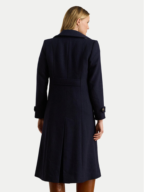 LAUREN RALPH LAUREN LAUREN RALPH LAUREN Płaszcz wełniany 297P04150002 Granatowy Regular Fit