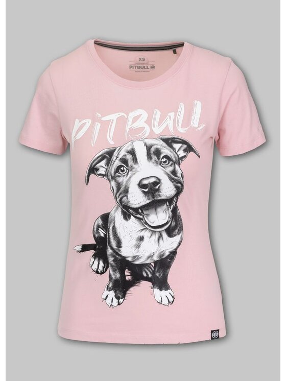 PITBULL PITBULL T-Shirt Koszulka damska PUPPY II XS Różowy Regular Fit