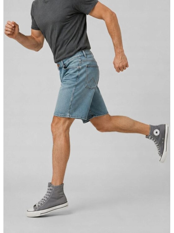 Wrangler Wrangler Szorty jeansowe Frontier Short Niebieski Basic Fit