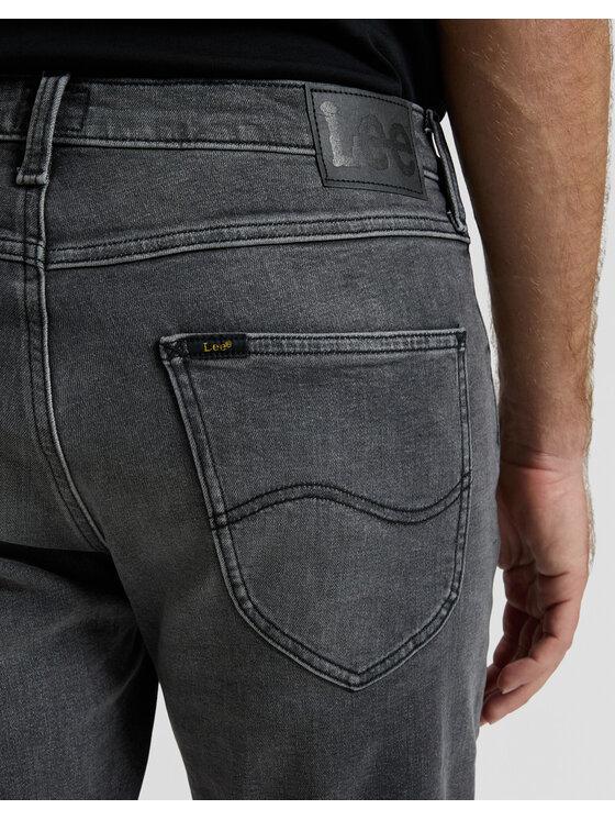 Lee Lee Szorty jeansowe 5 POCKET SHORT Szary Straight Leg