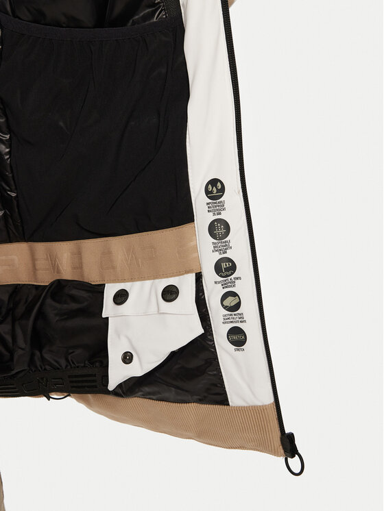 CMP CMP Лижна куртка 34W4426 Білий Regular Fit