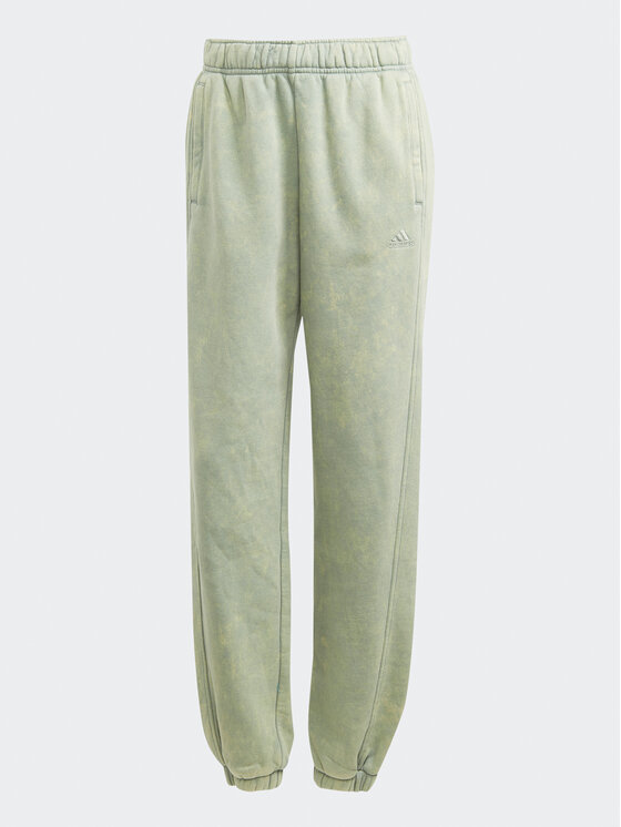 adidas adidas Teplákové nohavice ALL SZN Fleece Washed IL3272 Zelená Loose Fit