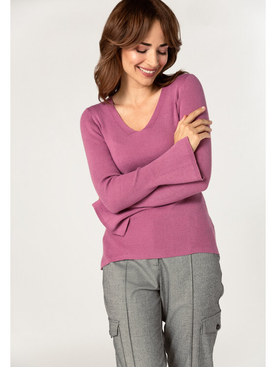 QUIOSQUE QUIOSQUE Sveter 6TR001 Ružová Regular Fit