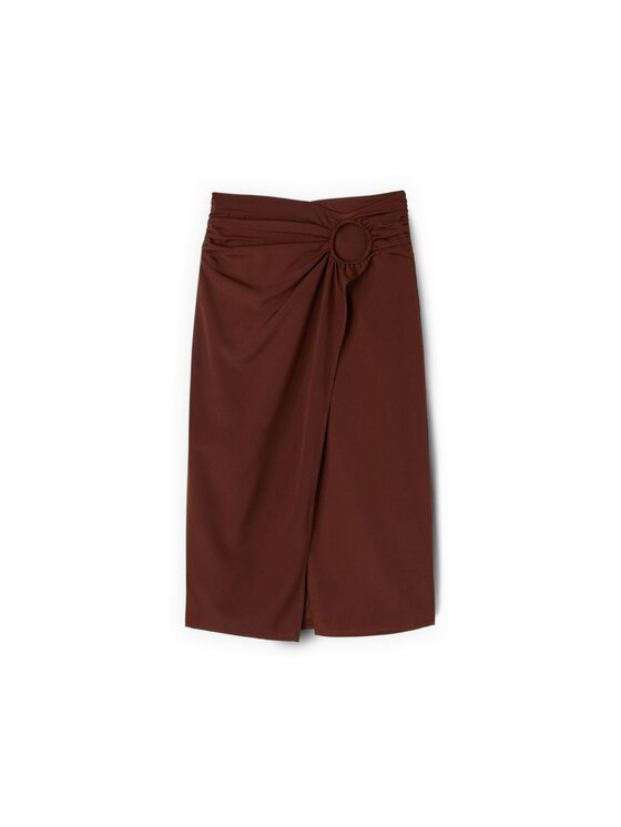 Motivi Motivi Gonna midi 1039Q001208N022 Marrone Regular Fit