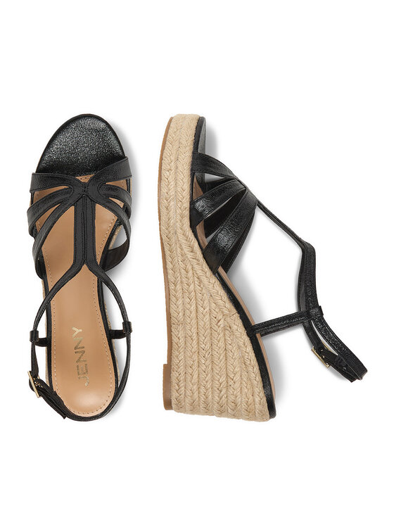 JENNY JENNY Espadrilky CEO-SXH89783 Čierna