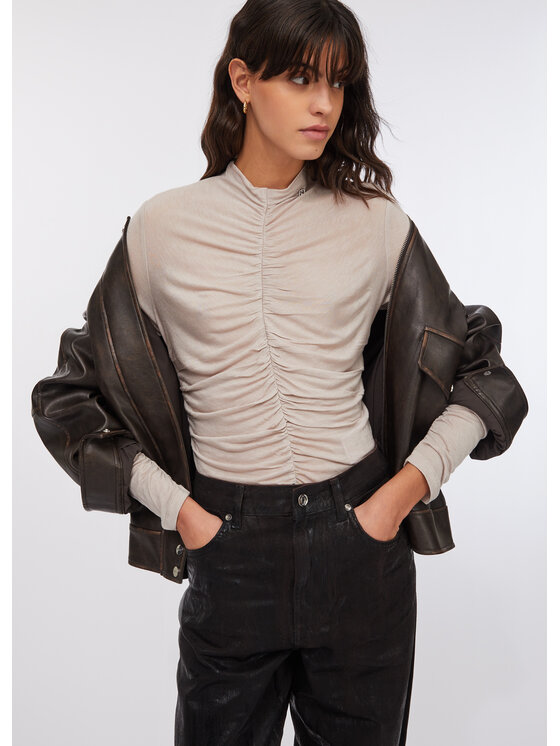 Liu Jo Liu Jo T-shirt MF5448J3825X0740 Beige Slim Fit