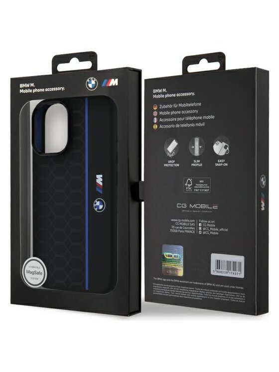 BMW Motorsport BMW Motorsport Etui na telefon Apple iPhone 16 Czarny