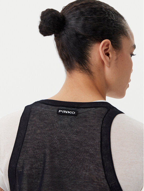 PINKO PINKO Bluzka 105152 A2LS Czarny Regular Fit