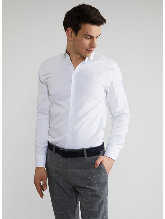 Pako Lorente Pako Lorente Koszula P21WP-1X-159 Biały Slim Fit