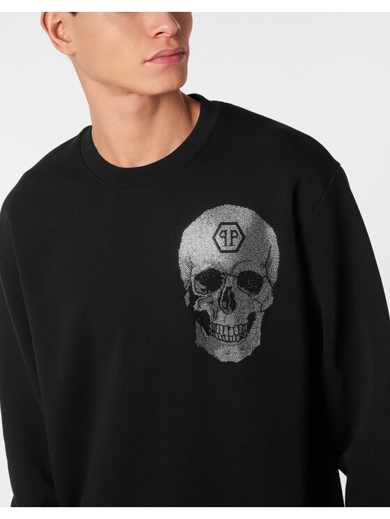 PHILIPP PLEIN PHILIPP PLEIN Bluza 26941 Czarny Regular Fit