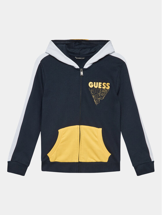 Yellow guess hoodie hotsell