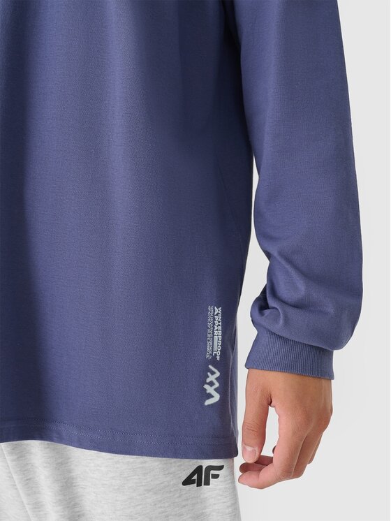4F 4F Longsleeve 4FRAW24TLONM507-32S Blu scuro Oversize