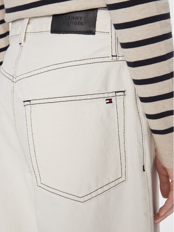 Tommy Hilfiger Tommy Hilfiger Jeansy WW0WW40643 Écru Slouchy Fit