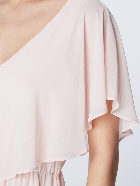 NAF NAF NAF NAF Коктейльна сукня Lazale DNR3Z Рожевий Regular Fit