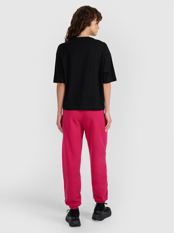 4F 4F Spodnie dresowe EASY WEAR Różowy ciemny Regular Fit