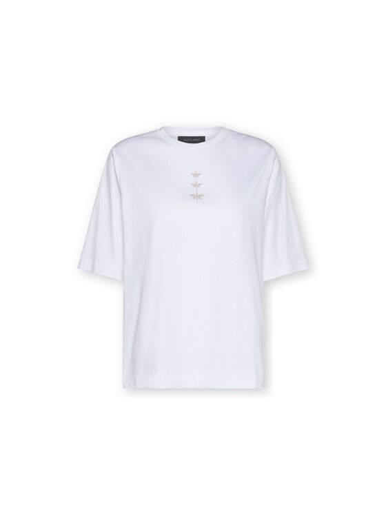 Elena Mirò Elena Mirò T-Shirt G079Z000598N001 Biały Slim Fit