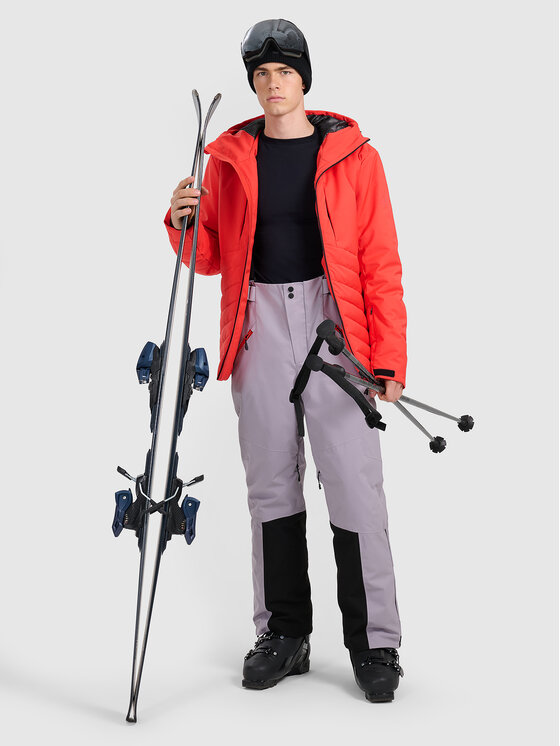 4F 4F Kurtka narciarska SKIWEAR Czerwony Regular Fit