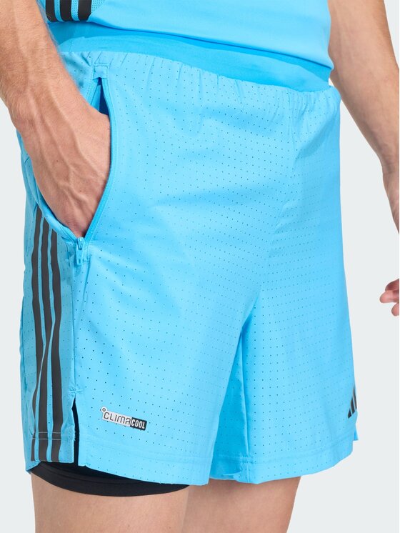 adidas adidas Szorty sportowe 159347 Błękitny Regular Fit