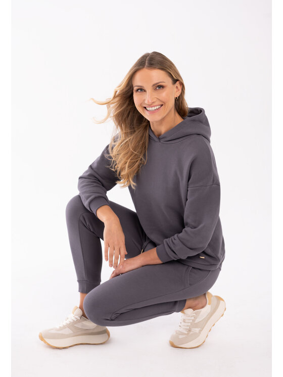 Volcano Volcano Bluza B-MORE Szary Regular Fit