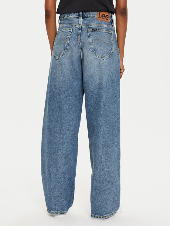 Lee Lee Jeansy Rider 112354455 Niebieski Loose Fit