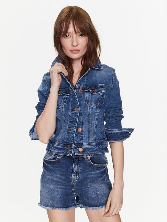 LTB Jeans jakna Destin 60465 15386 Mornarsko modra Slim Fit