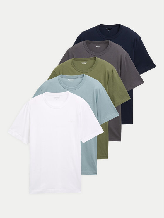 Tom Tailor Tom Tailor Komplet t-shirtów 1047052 Kolorowy Regular Fit