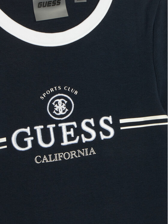 Guess Guess Ikdienas kleita J6GK26 KCQX1 Tumši zils Slim Fit