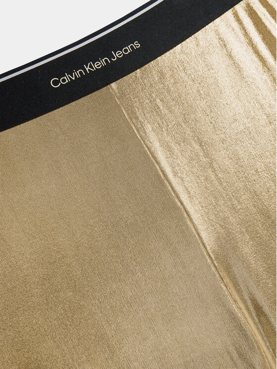 Calvin Klein Jeans Calvin Klein Jeans Legíny Metallic IG0IG02403 Zlatá Slim Fit