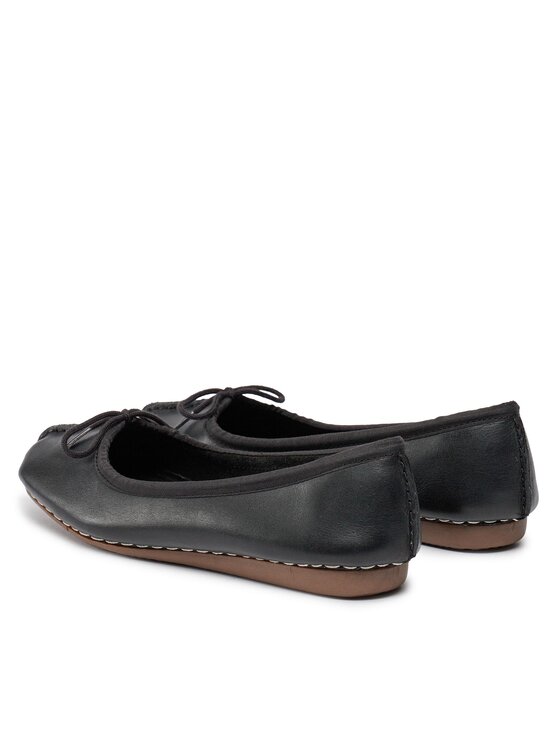 Clarks Clarks Baleriny Freckle Ice 203529294 Czarny