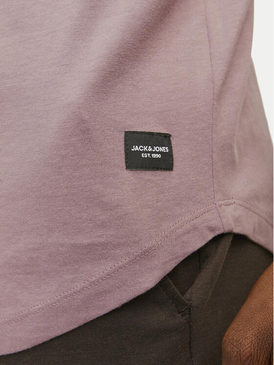 Jack&Jones Jack&Jones T-Shirt Jjenoa 12113648 Różowy Long Line Fit