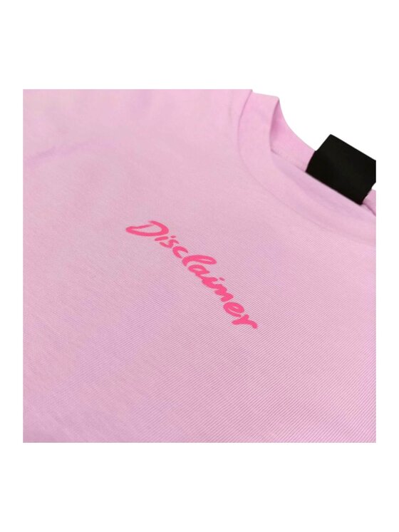 DISCLAIMER DISCLAIMER T-shirt q-bab-69437 Rosa Regular Fit