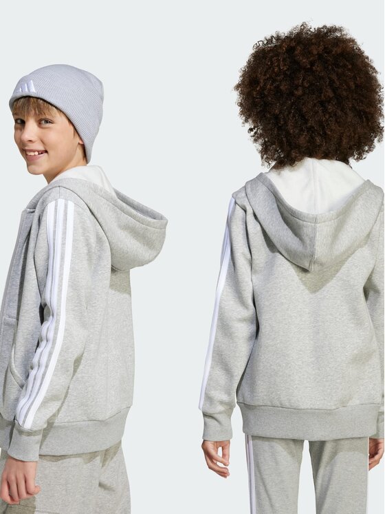 adidas adidas Džemperis Essentials Full-Zip Pilka Regular Fit