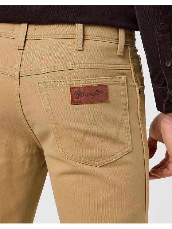 Wrangler Wrangler Spodnie materiałowe TEXAS Beżowy Straight Fit